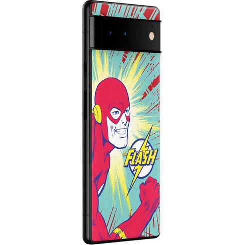DC Comics The Flash Classic Art Smile Blast Google Pixel 6 Pro Skin